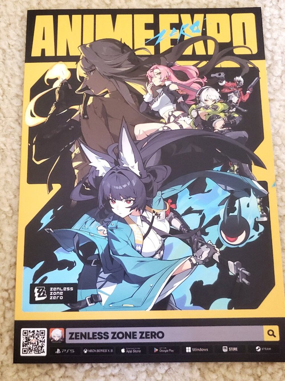 Zenless Zone Zero ZZZ Anime Expo AX 2026 Miyabi Yixuan Nicole Anby Print Card